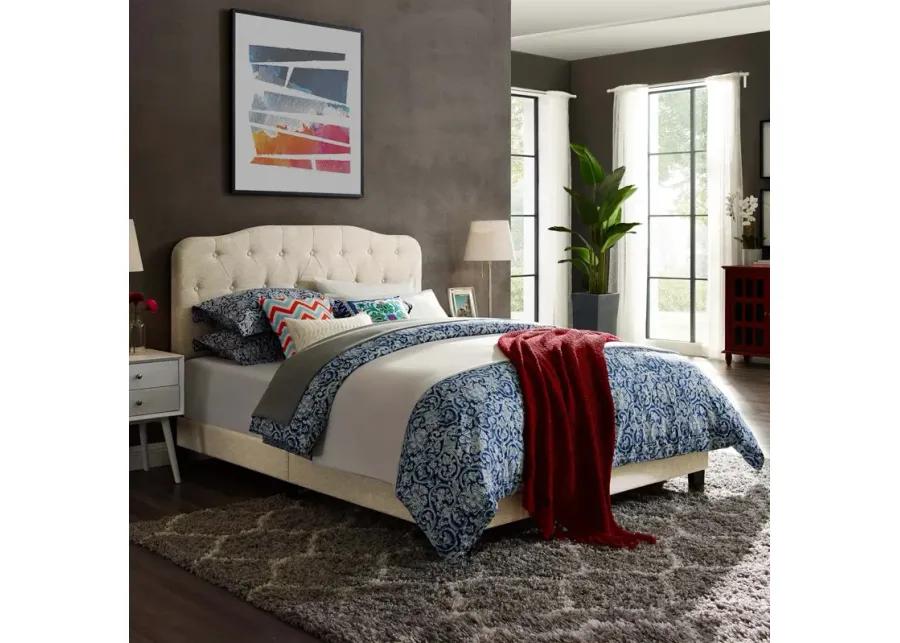 Amelia Queen Upholstered Fabric Bed