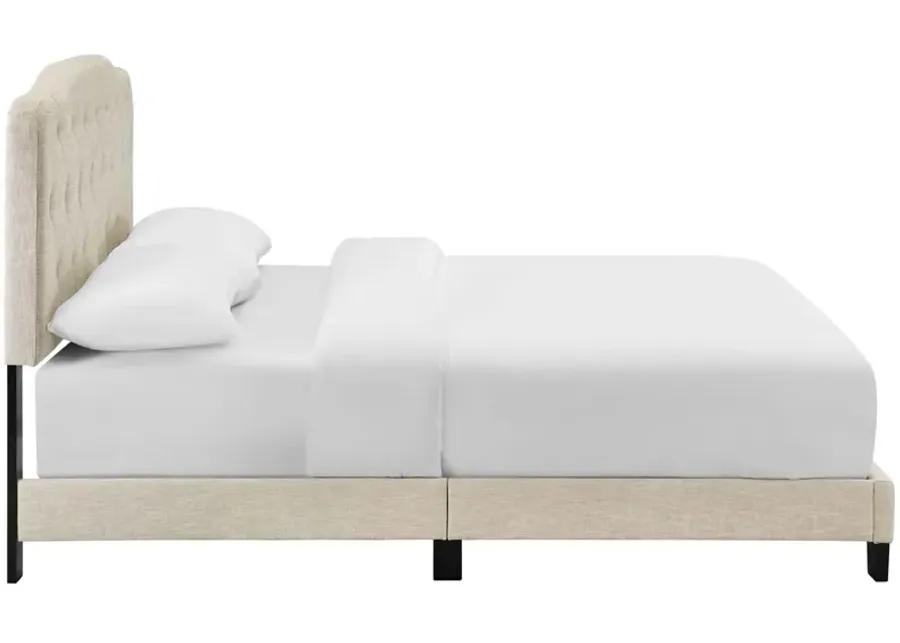 Amelia Queen Upholstered Fabric Bed