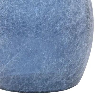 Lisboa Vase (15.75-inch) - Smoky Blue Silk