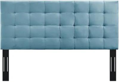 Paisley Tufted Full / Queen Upholstered Performance Velvet Headboard