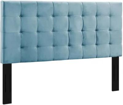 Paisley Tufted Full / Queen Upholstered Performance Velvet Headboard