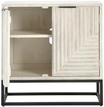 Flint Two-Door Mango Wood Sideboard in White Wash