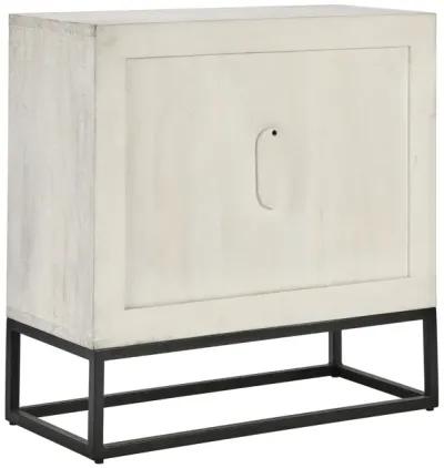 Flint Two-Door Mango Wood Sideboard in White Wash