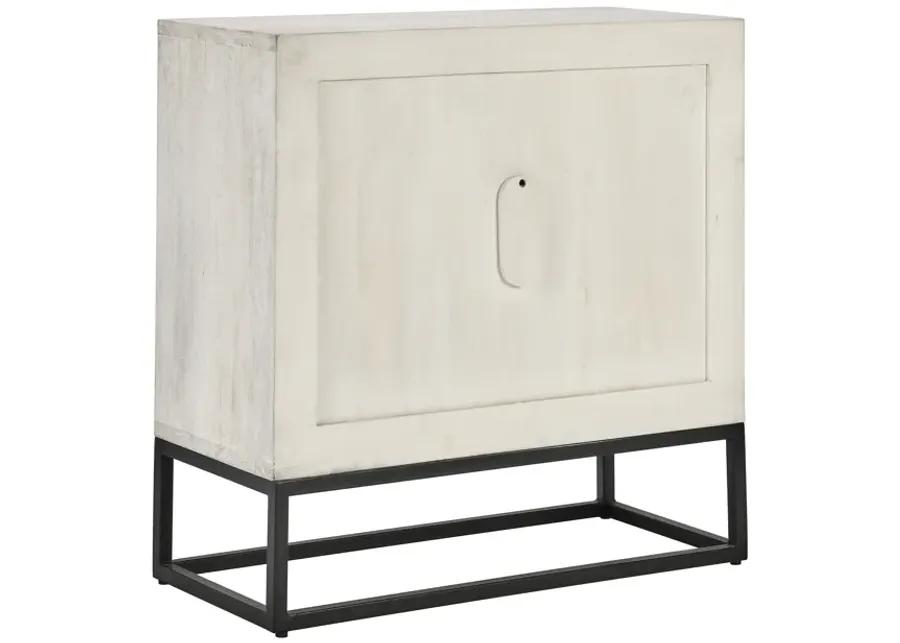 Flint Two-Door Mango Wood Sideboard in White Wash