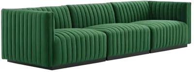 Conjure Channel Tufted Performance Velvet Sofa