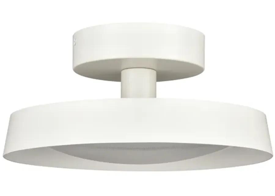 Nancy 11.75" WideLED Semi Flush Mount - Matte White