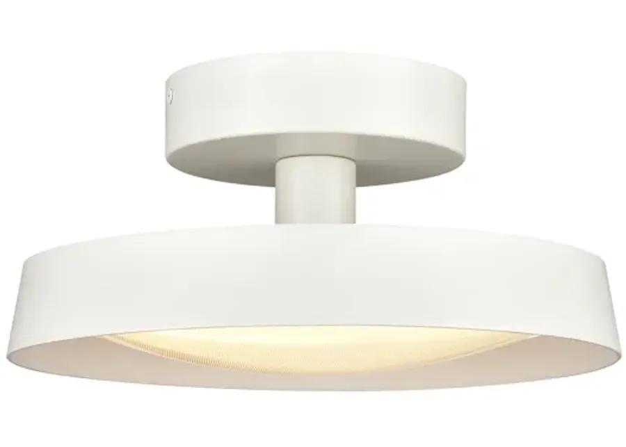 Nancy 11.75" WideLED Semi Flush Mount - Matte White