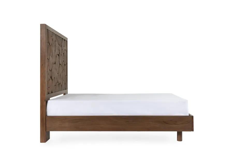 Jaxon Wood Queen Bed Cocoa Brown