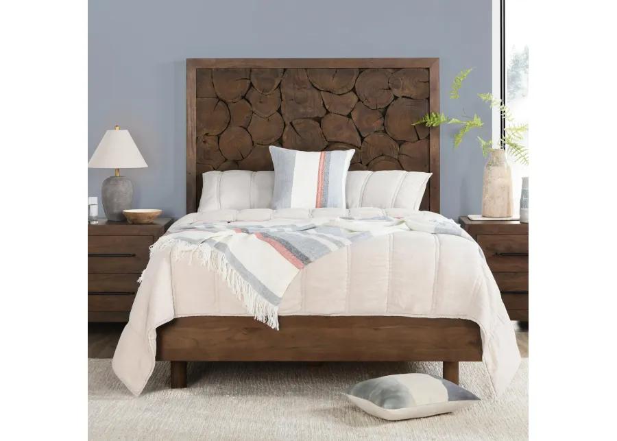 Jaxon Wood Queen Bed Cocoa Brown