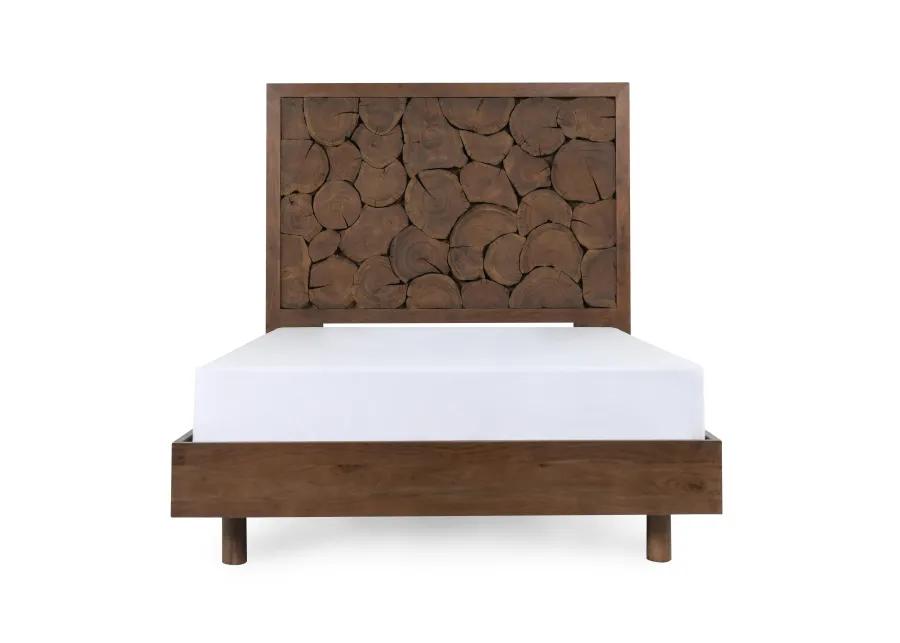 Jaxon Wood Queen Bed Cocoa Brown