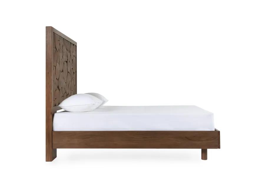 Jaxon Wood Queen Bed Cocoa Brown