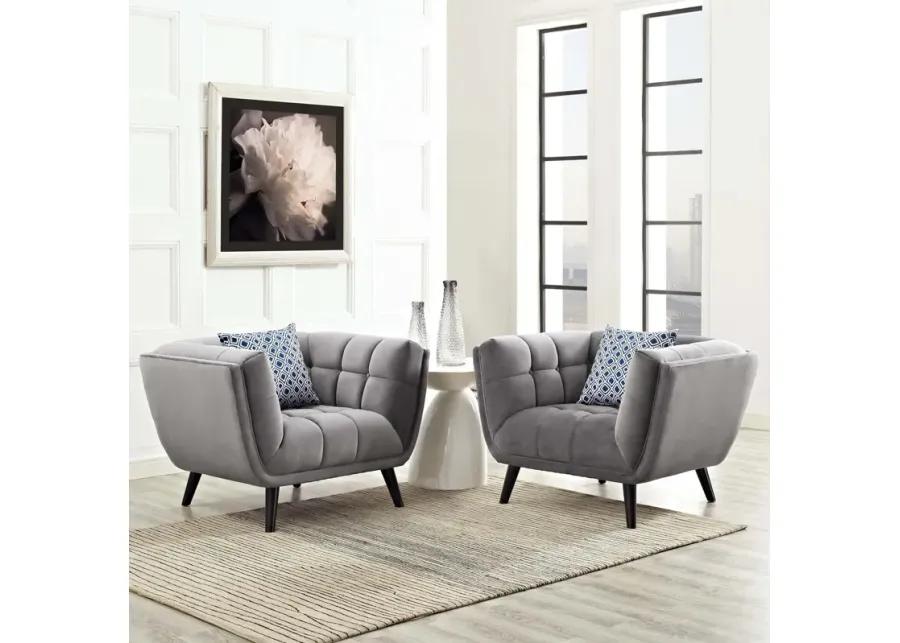 Bestow 2 Piece Performance Velvet Armchair Set