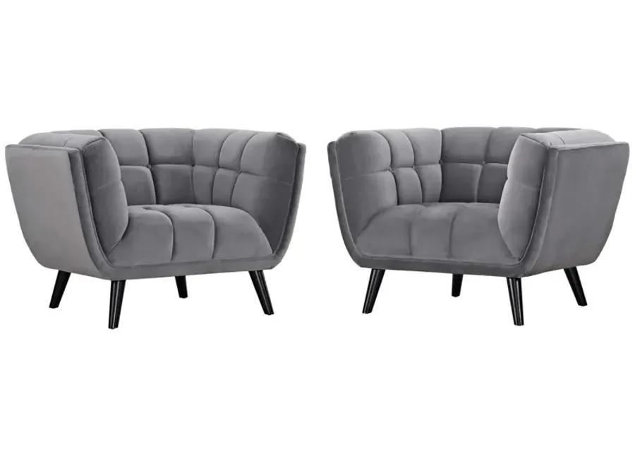 Bestow 2 Piece Performance Velvet Armchair Set