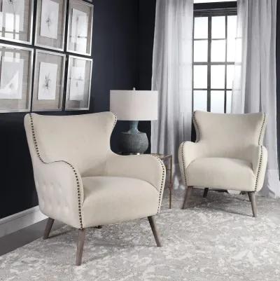 Donya Cream Accent Chair