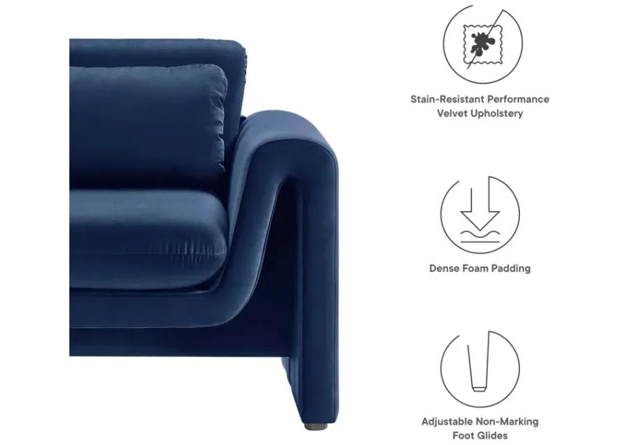 Waverly Performance Velvet Armchair