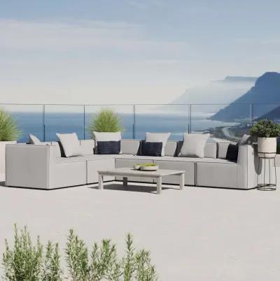 Saybrook Outdoor Patio Upholstered 6-Piece Sectional Sofa