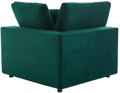 Commix Down Filled Overstuffed Performance Velvet Corner Chair