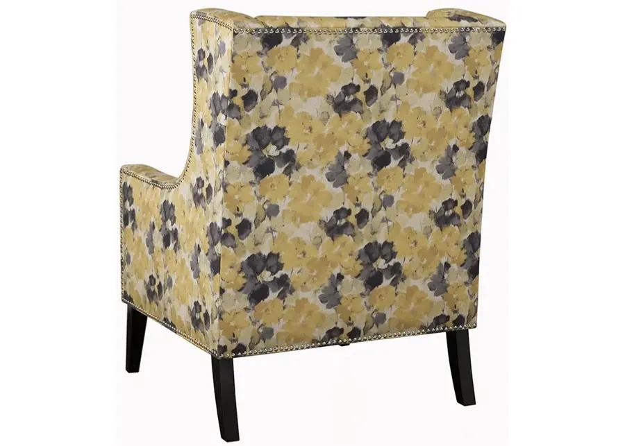 Madison Park Barton Yellow Wing Chair