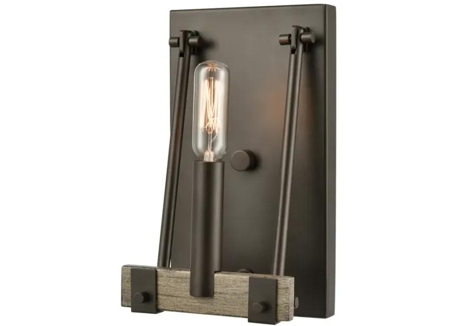 Transitions 9" High 1-Light Sconce - Oil Rubbed Bronze