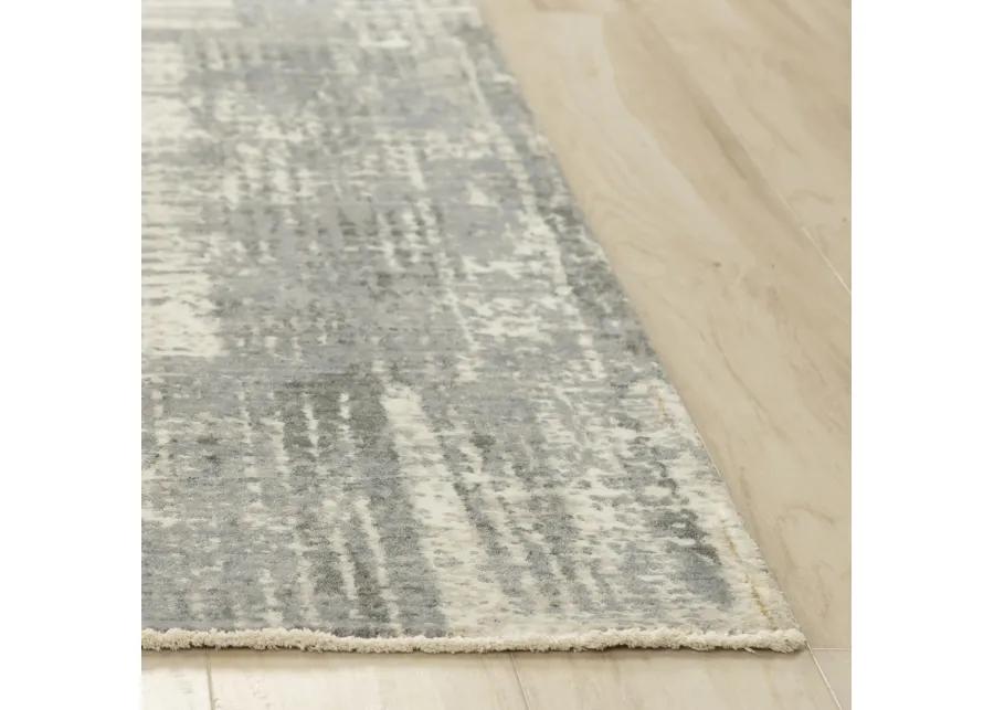 Couture Gray Classic/Updated NZ Wool/Tencel Blend 2' x 3'  Rectangle Rug