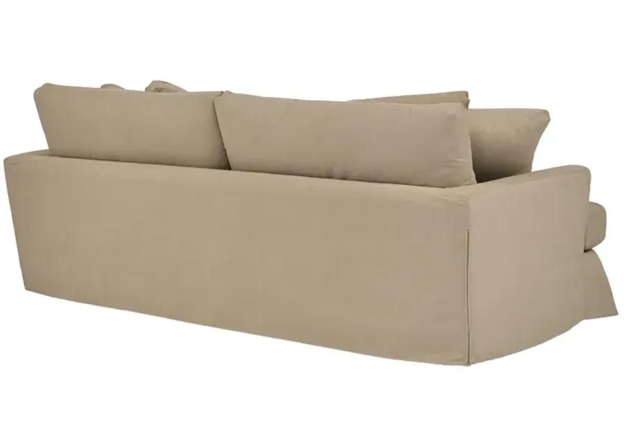 Ciara 93" Upholstered Sofa in Sahara Brown