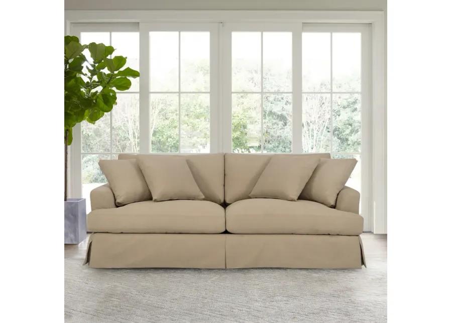 Ciara 93" Upholstered Sofa in Sahara Brown