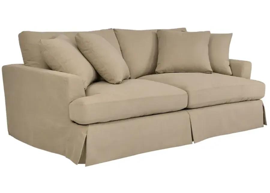 Ciara 93" Upholstered Sofa in Sahara Brown