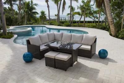 Ultra 5-Piece Sectional Dining Set with Cushions