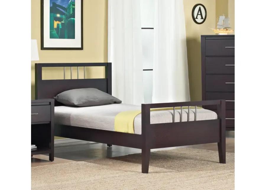 Nevis Queen Size Platform Bed in Espresso