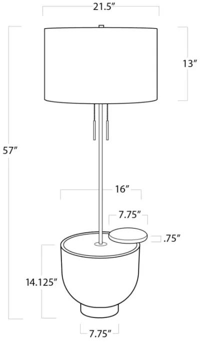 Theo Floor Lamp (Ebony)