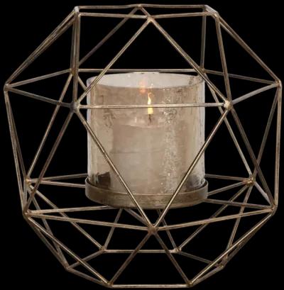 Myah Geometric Gold Candleholder