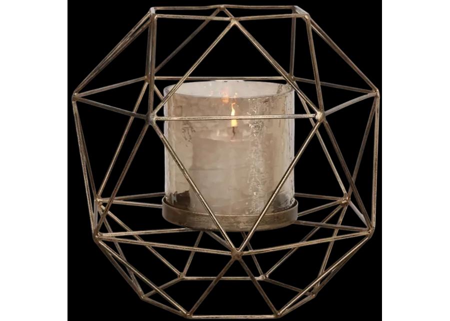 Myah Geometric Gold Candleholder