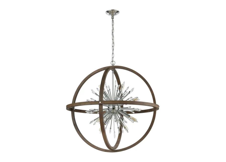 Morning Star 19.5" Wide 6-Light Pendant - Chrome