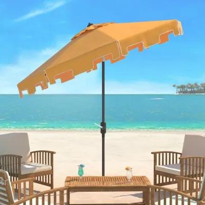 Uv Resistant Zimmerman 9 Ft Crank Market Push Button Tilt Umbrella with Flap