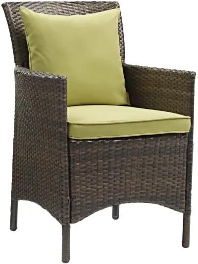 Conduit Outdoor Patio Wicker Rattan Dining Armchair Set of 2