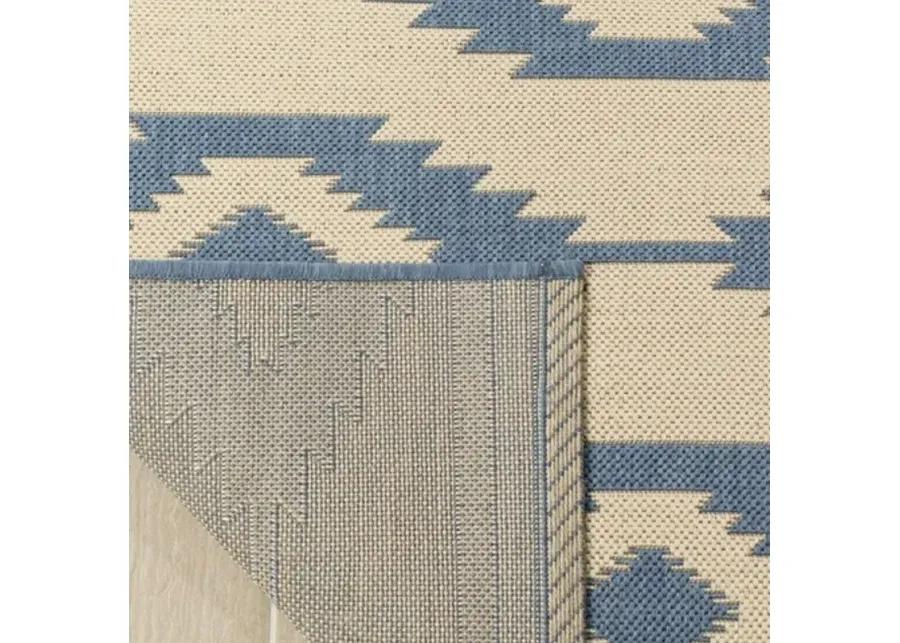 LINDEN 171 Collection LND171M-9 Blue / Creme 9' X 12'