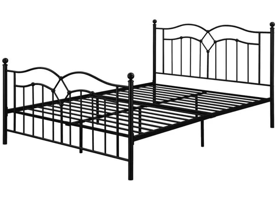 Klossen Queen Platform Bed Black