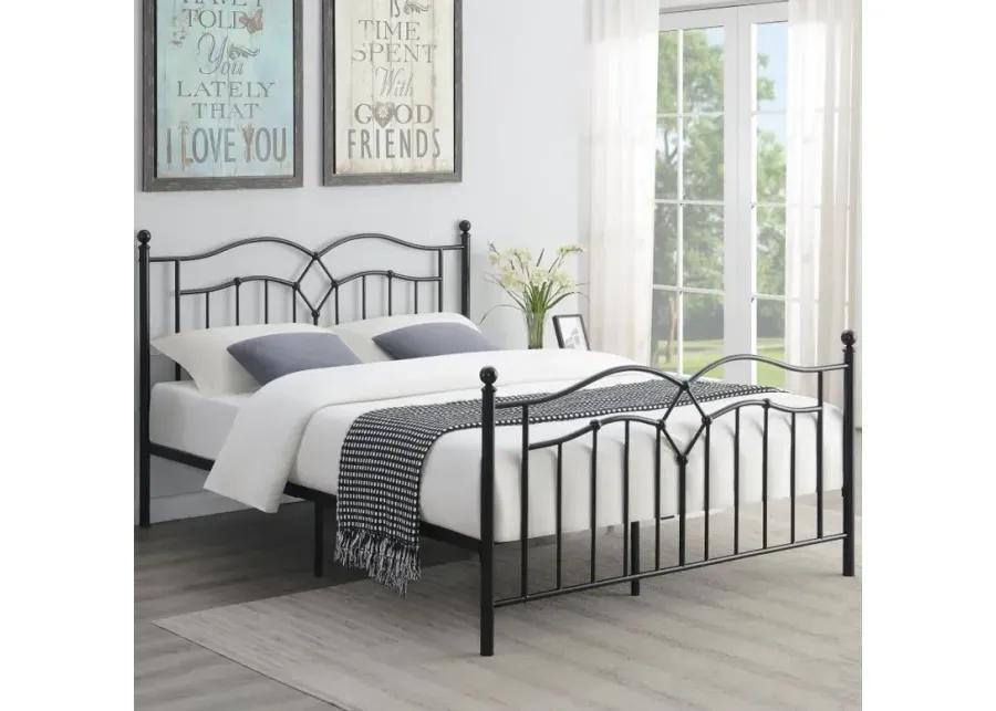 Klossen Queen Platform Bed Black