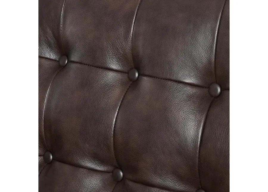 Exalt Tufted Vegan Leather Loveseat