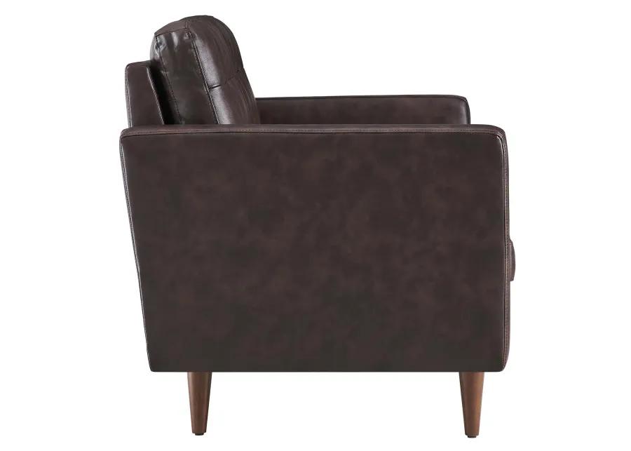 Exalt Tufted Vegan Leather Loveseat