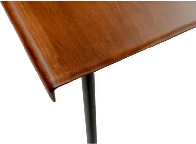 Miriam 71" Dining Table in Brown with Black Legs