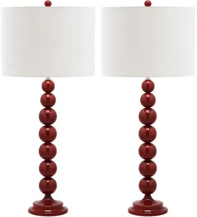 Jenna 31.5-Inch H Stacked Ball Lamp - Set of 2