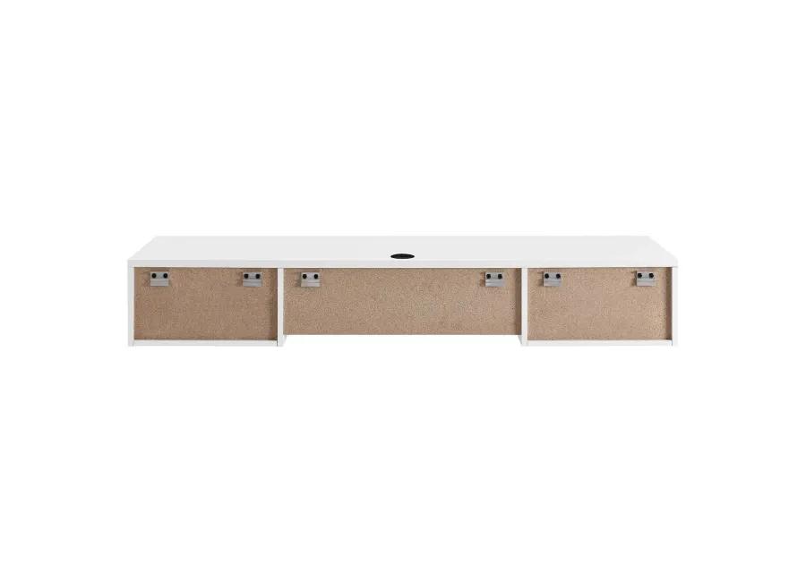 Render Wall Mount Wood Office Desk