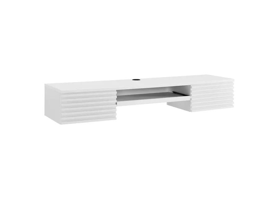 Render Wall Mount Wood Office Desk