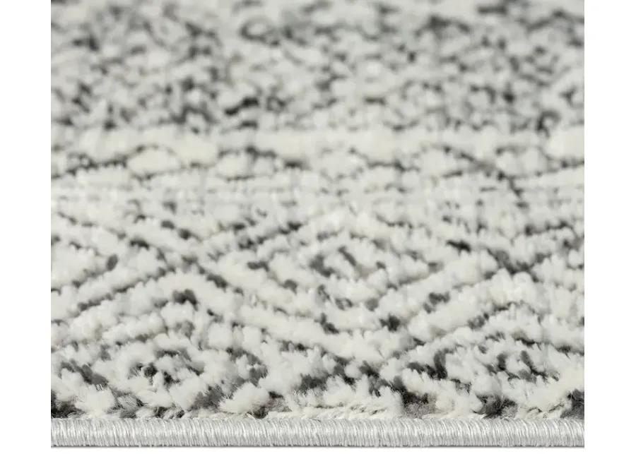 Madison Park Kenzie Grey/Cream Moroccan Bordered Global Woven Area Rug