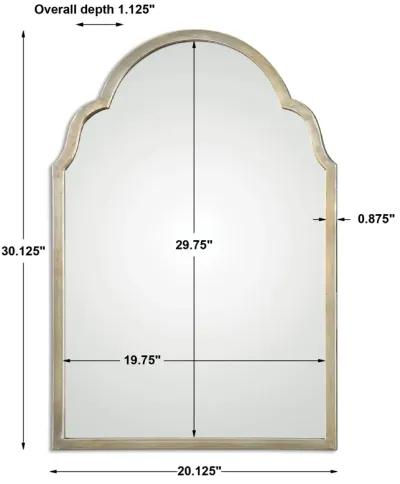 Brayden Petite Silver Arch Mirror