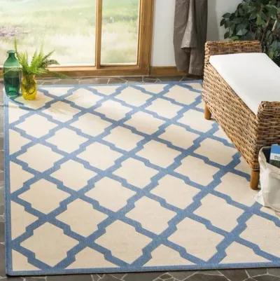 LINDEN 122 Collection LND122N-9 Cream / Blue 9' X 12'