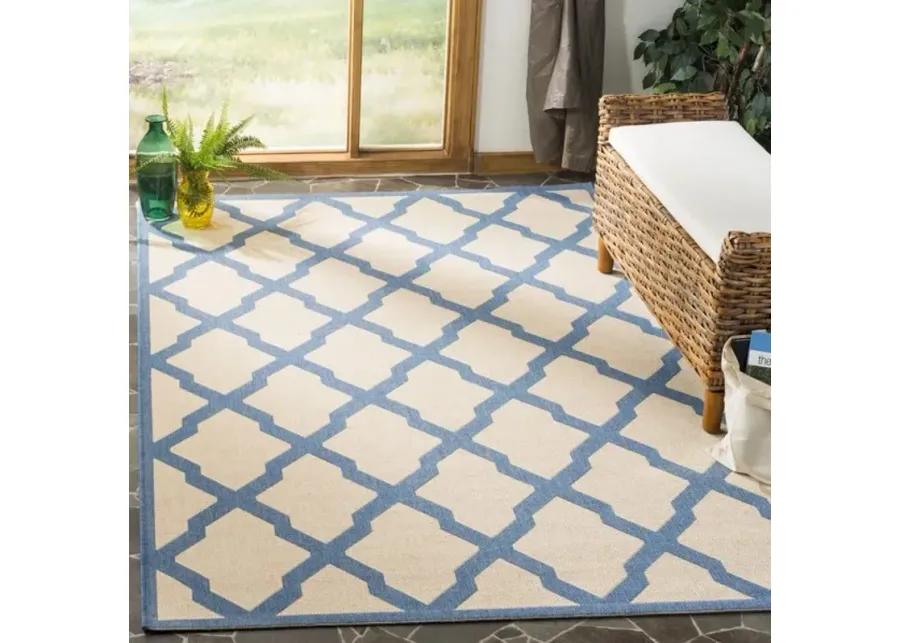 LINDEN 122 Collection LND122N-9 Cream / Blue 9' X 12'