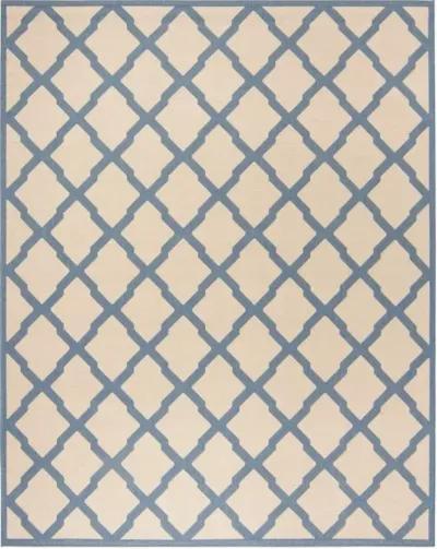 LINDEN 122 Collection LND122N-9 Cream / Blue 9' X 12'