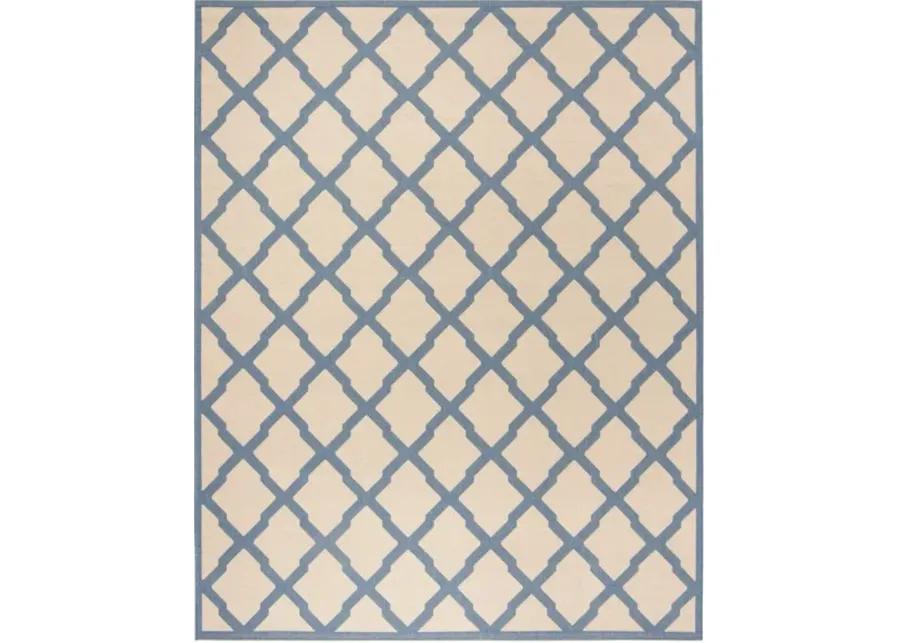 LINDEN 122 Collection LND122N-9 Cream / Blue 9' X 12'